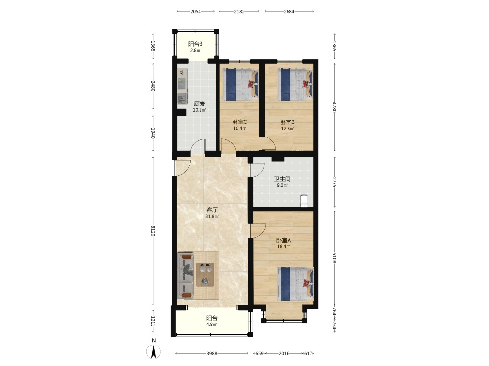 北京天通苑北二区二手房房源图片