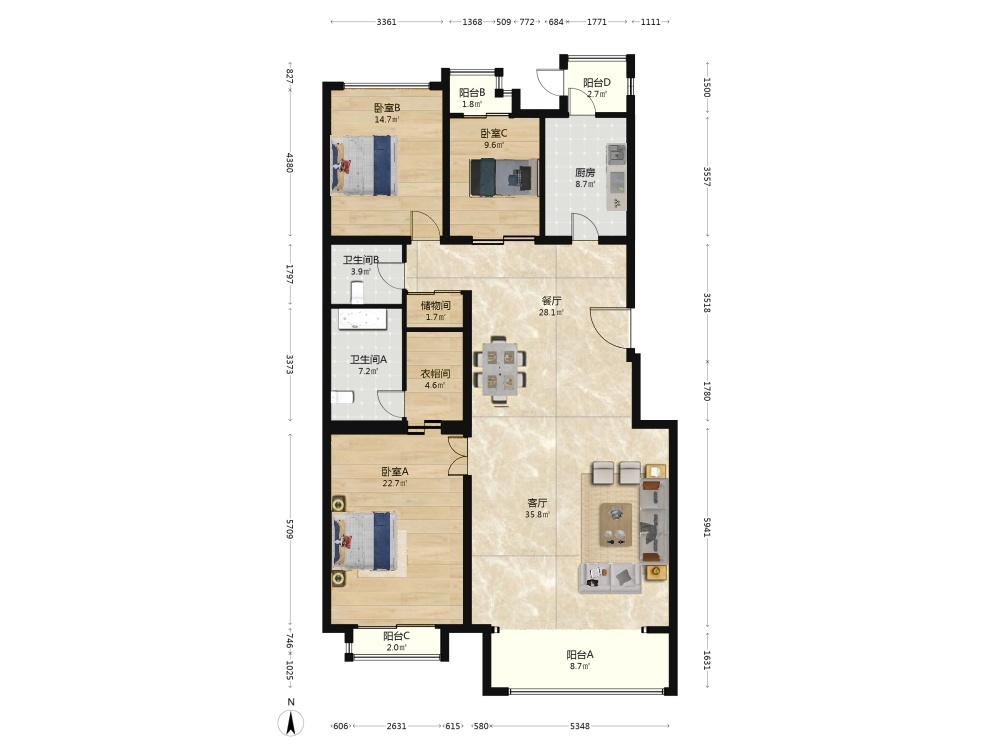 北京朱雀门二手房房源图片