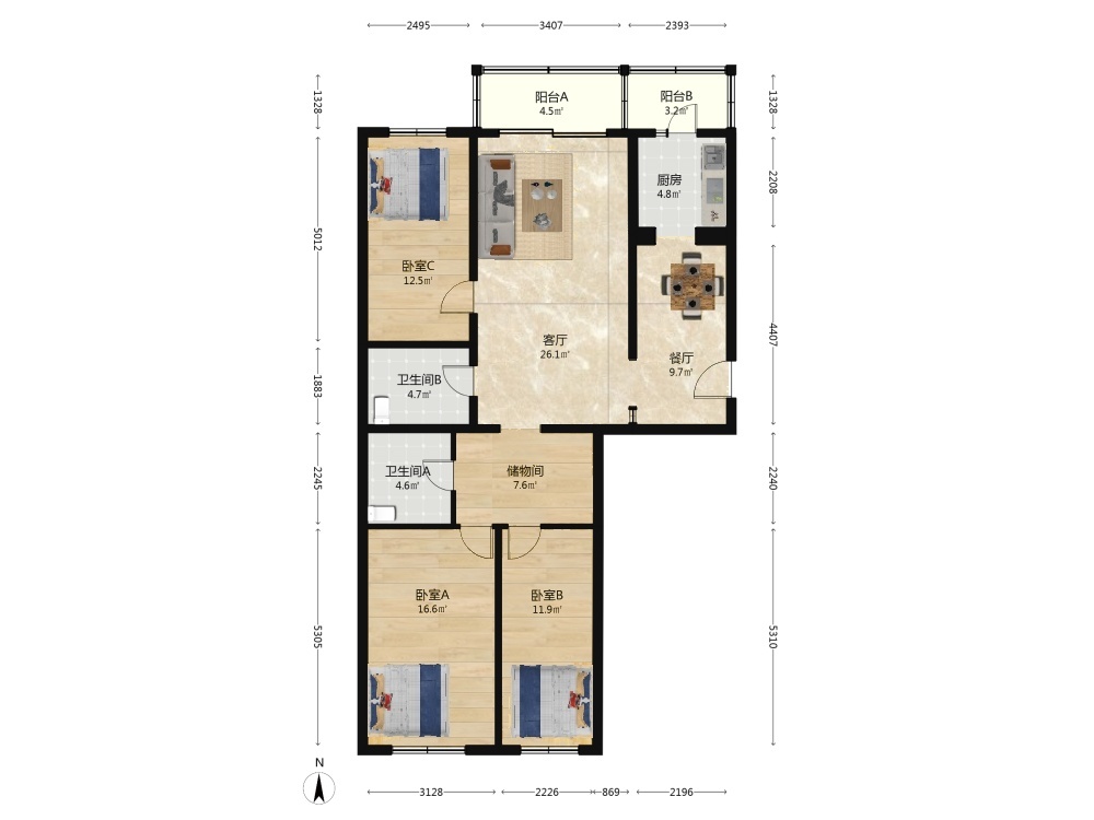 北京天通苑北二区二手房房源图片