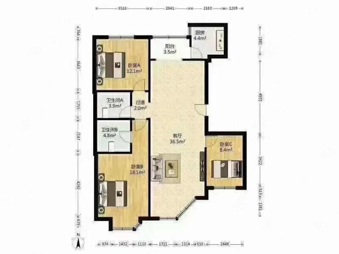 北京恋日绿岛小区二手房房源图片