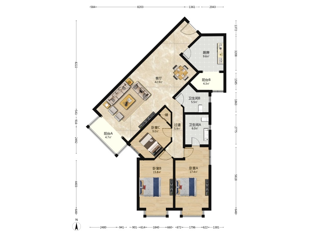 北京时雨园二手房房源图片