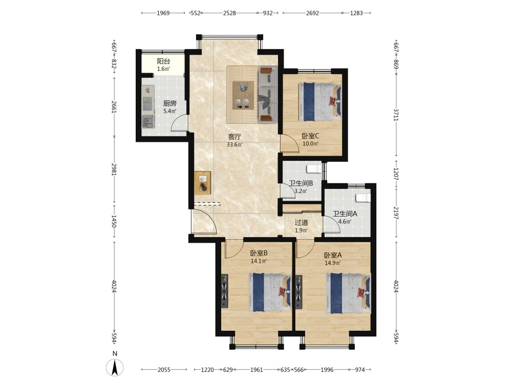 北京晴雪园二手房房源图片