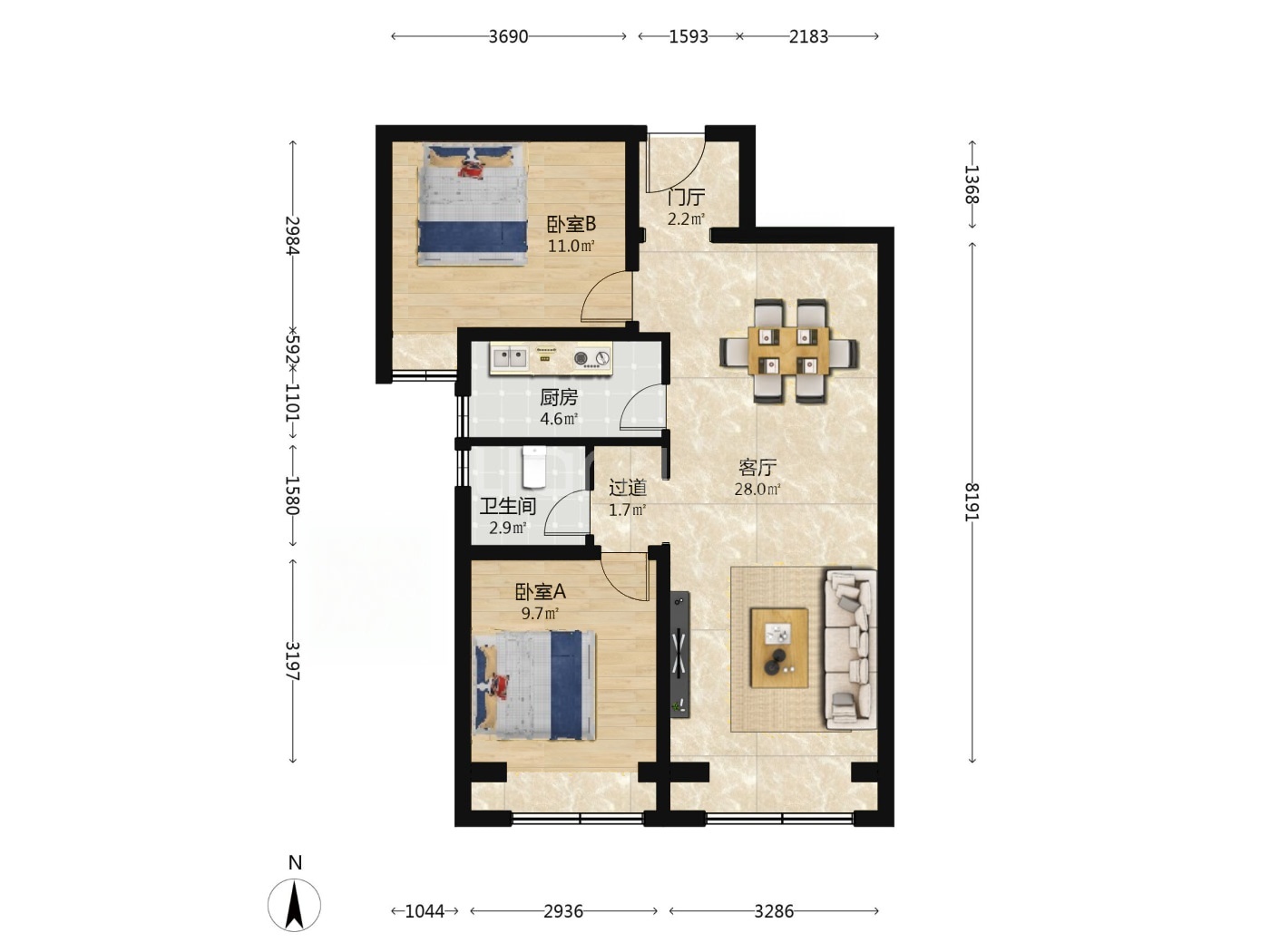 北京江南府二手房房源图片