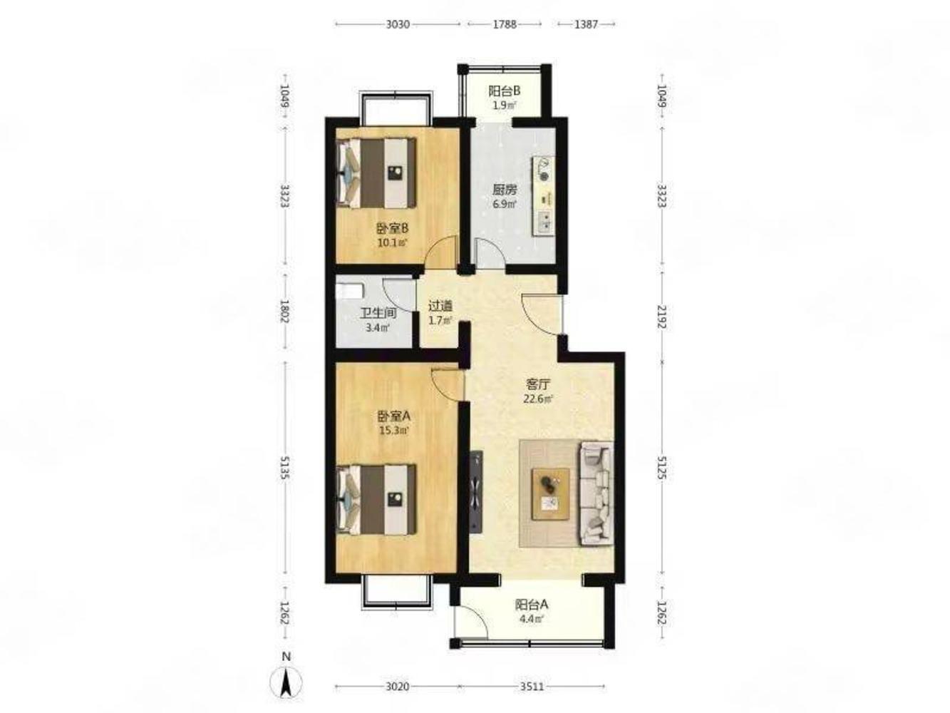 北京吕营嘉园C区二手房房源图片