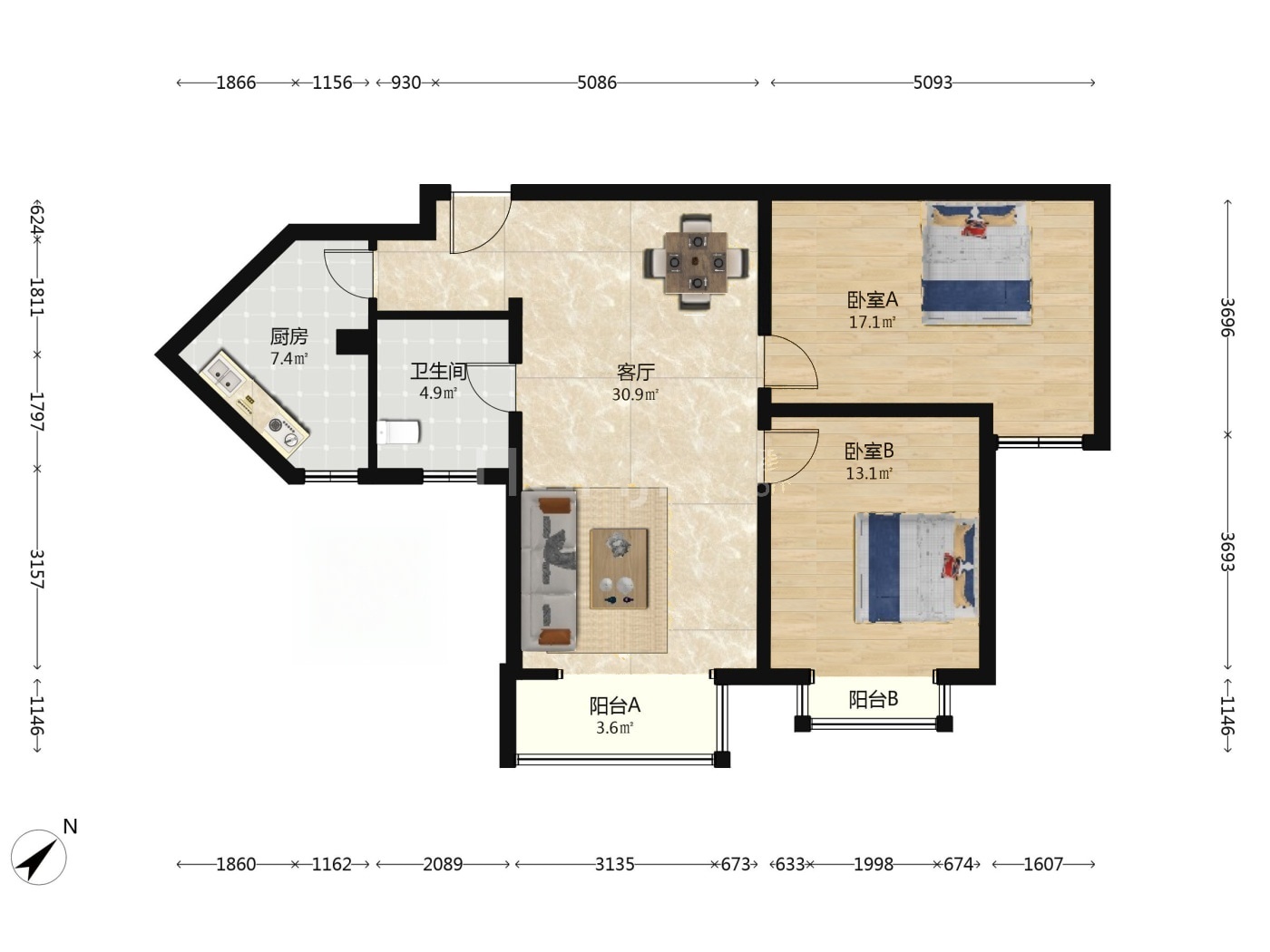 北京时雨园二手房房源图片