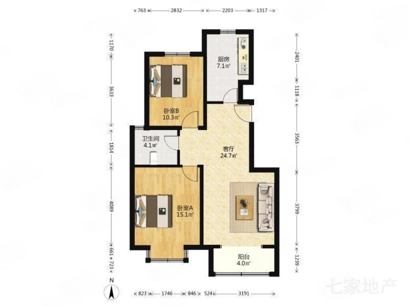 北京恒盛小镇艺墅二手房房源图片