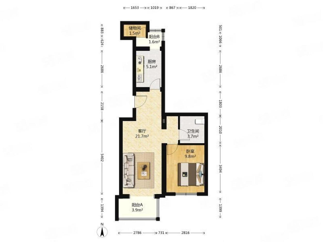 北京吕营嘉园C区二手房房源图片