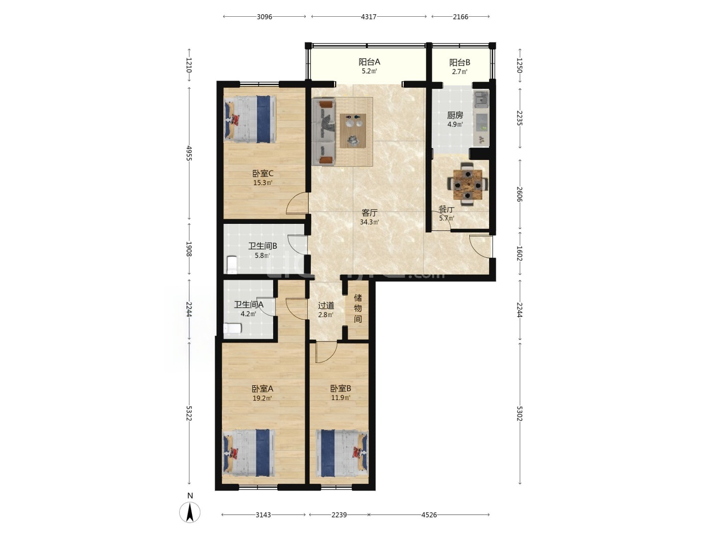 北京天通苑北一区二手房房源图片