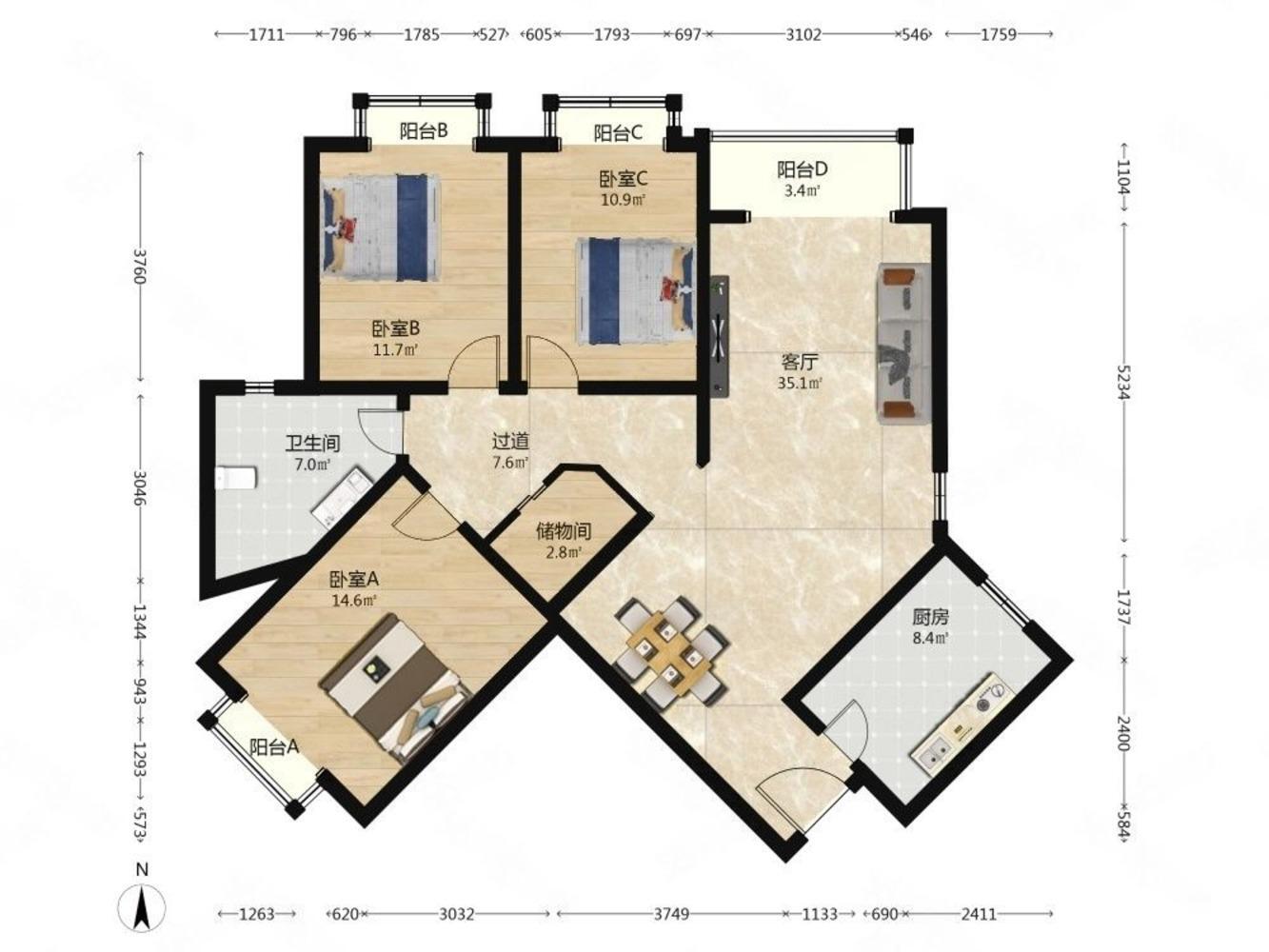 北京时雨园(蓝靛厂)二手房房源图片
