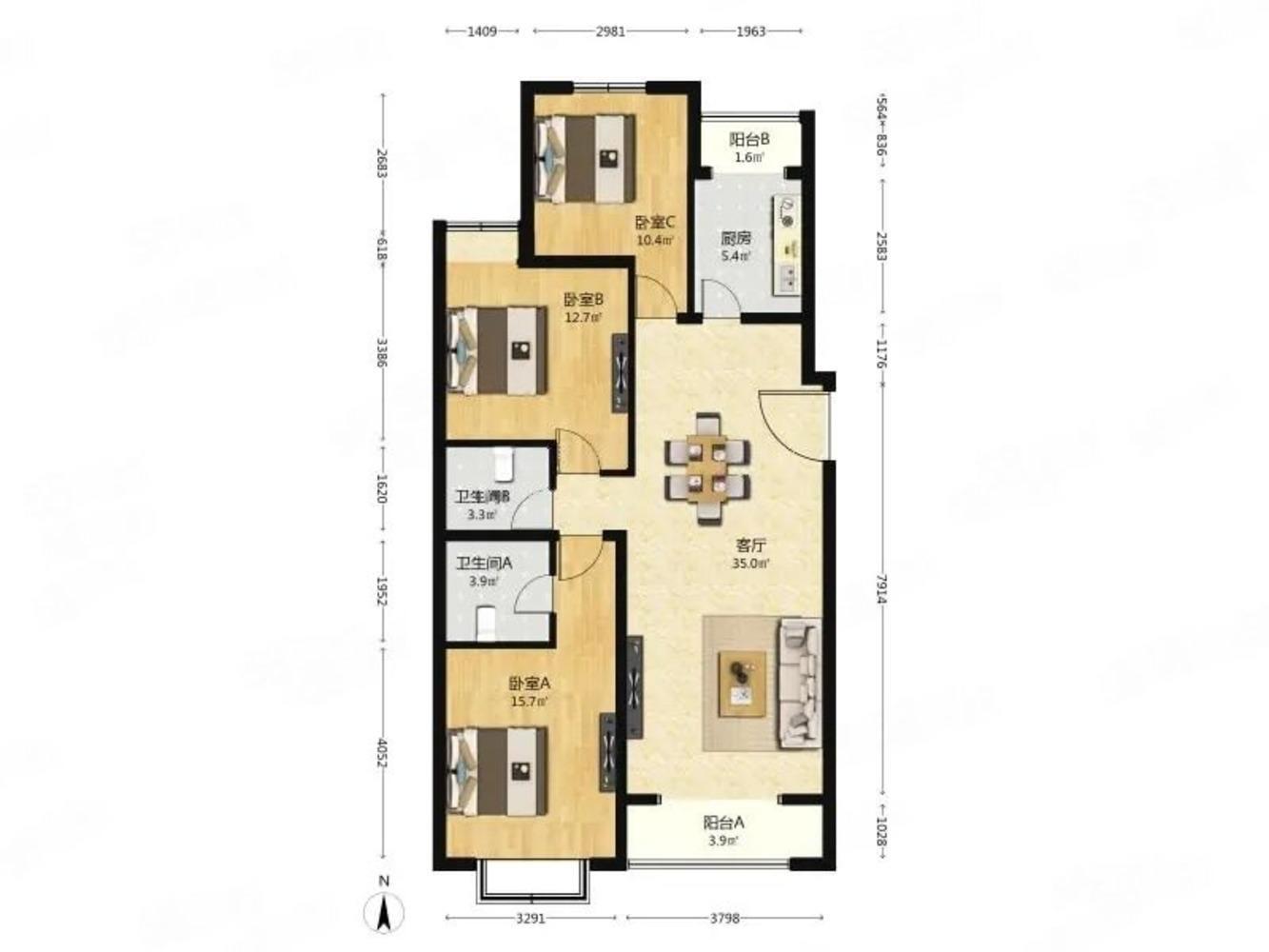北京江南山水二手房房源图片