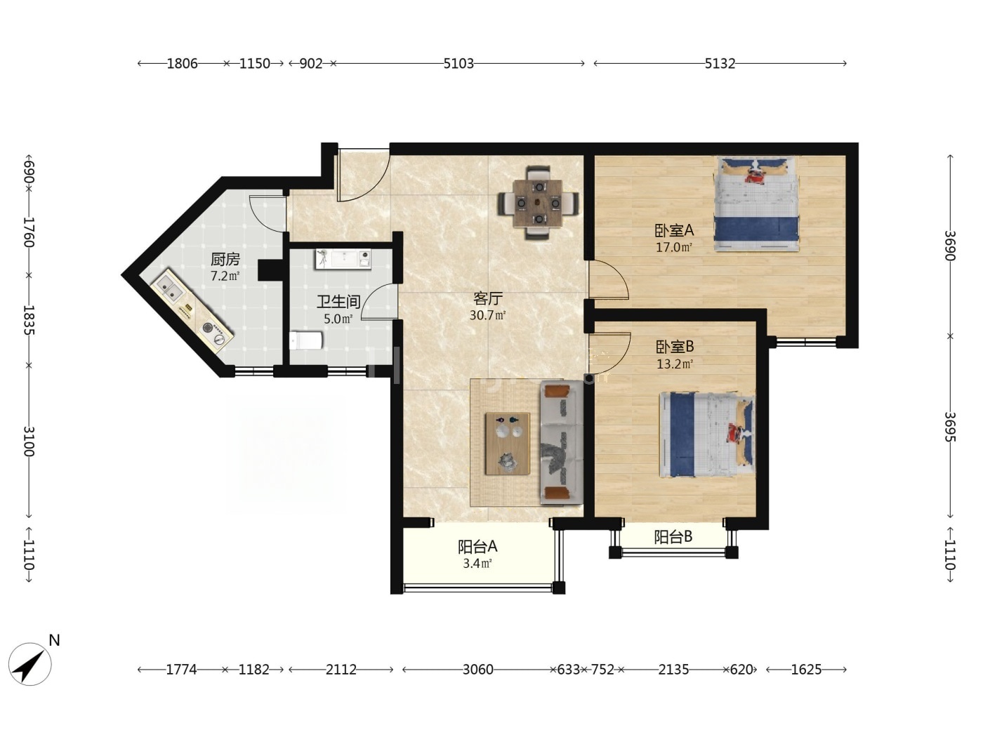 北京时雨园二手房房源图片