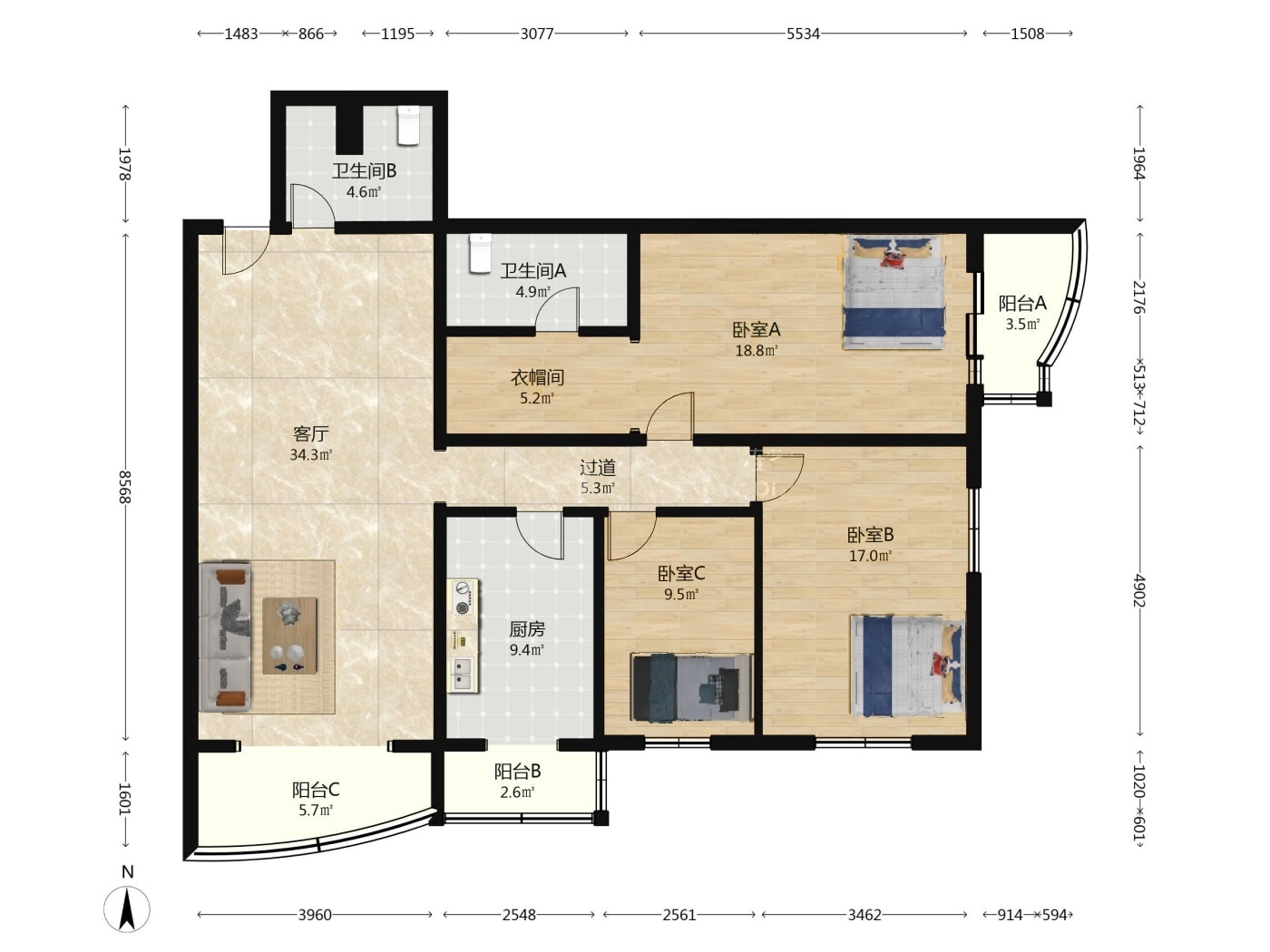 北京天通苑东三区二手房房源图片