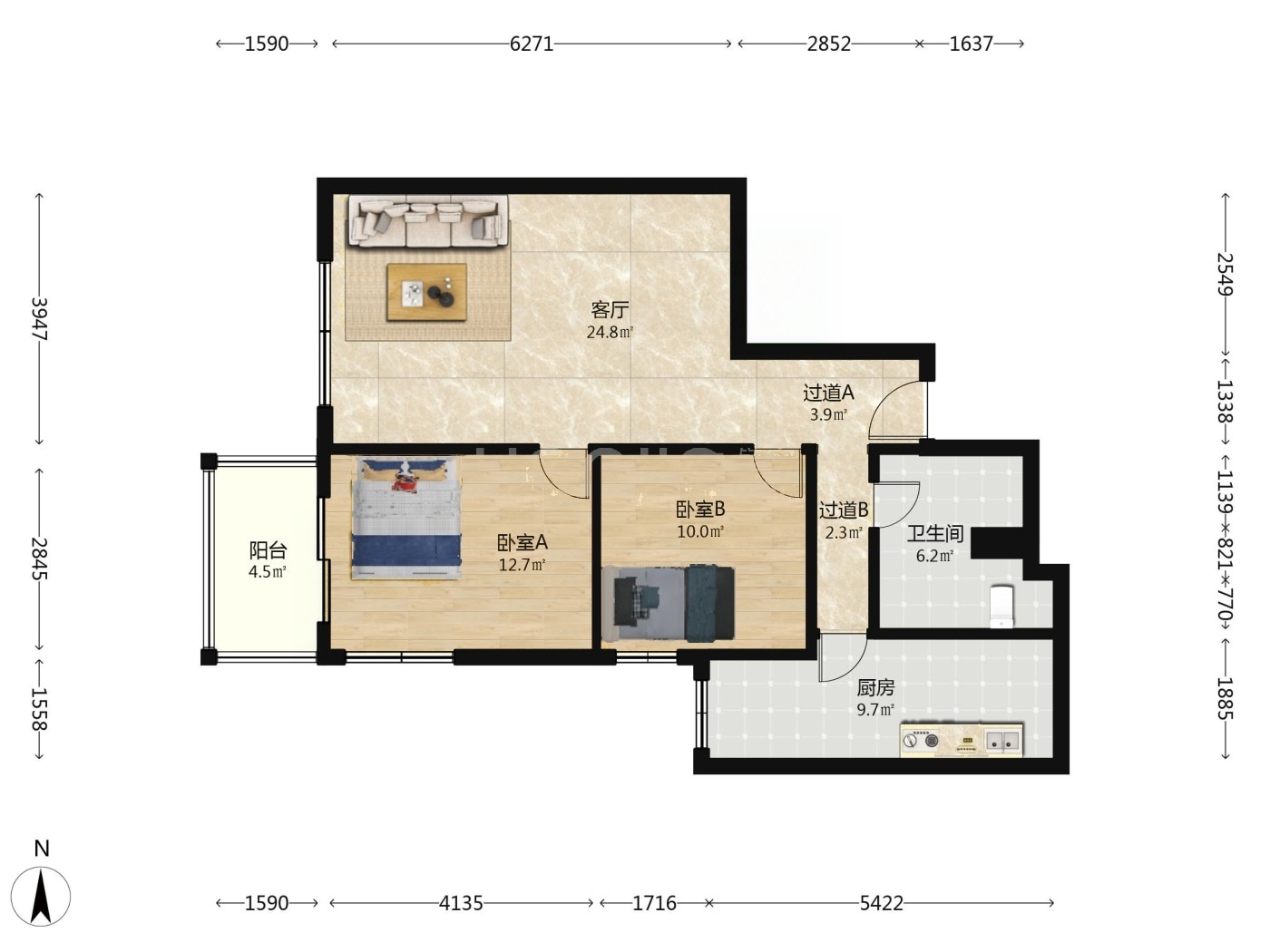 北京天通苑东二区二手房房源图片