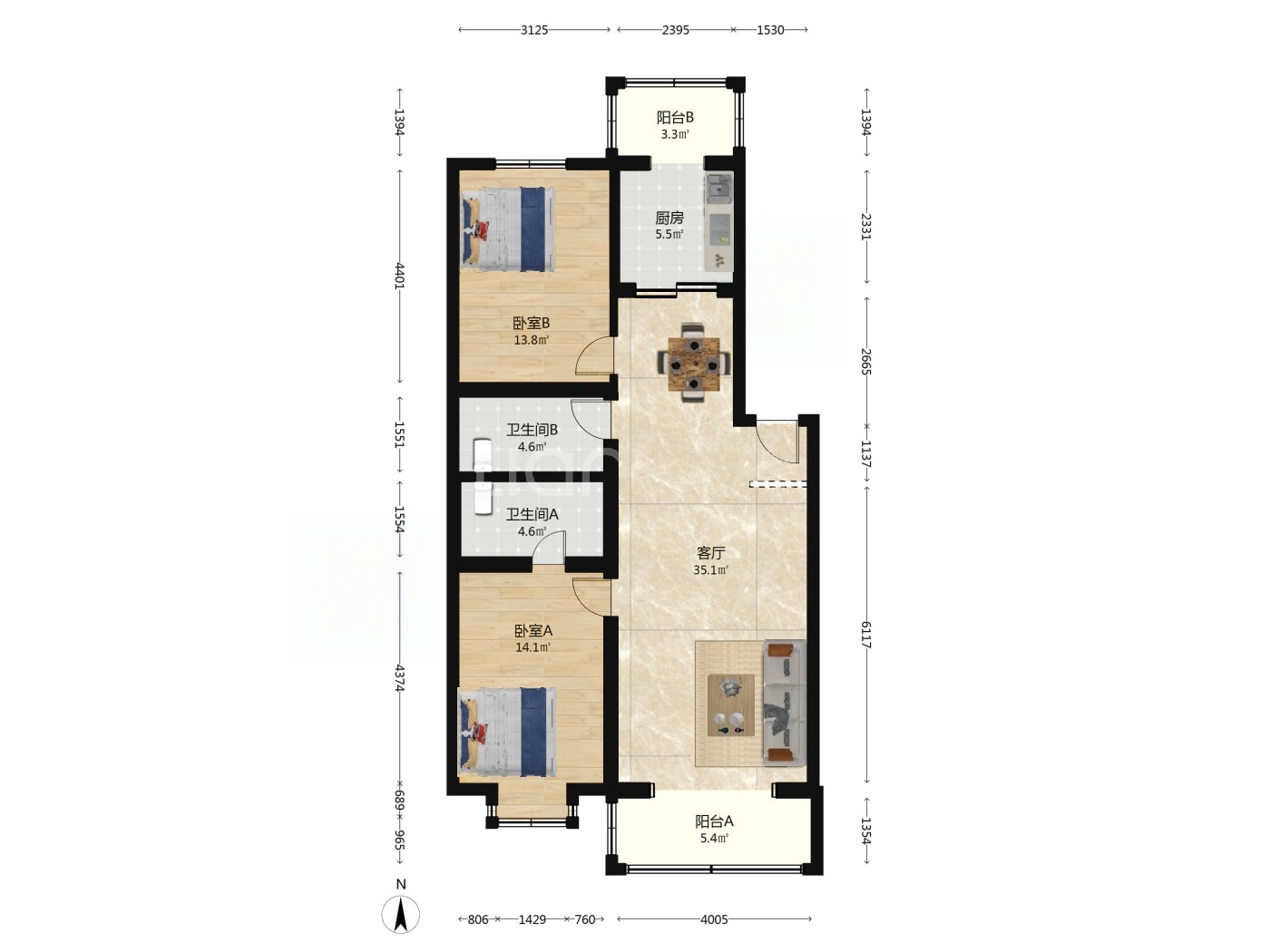 北京天通苑中苑二手房房源图片