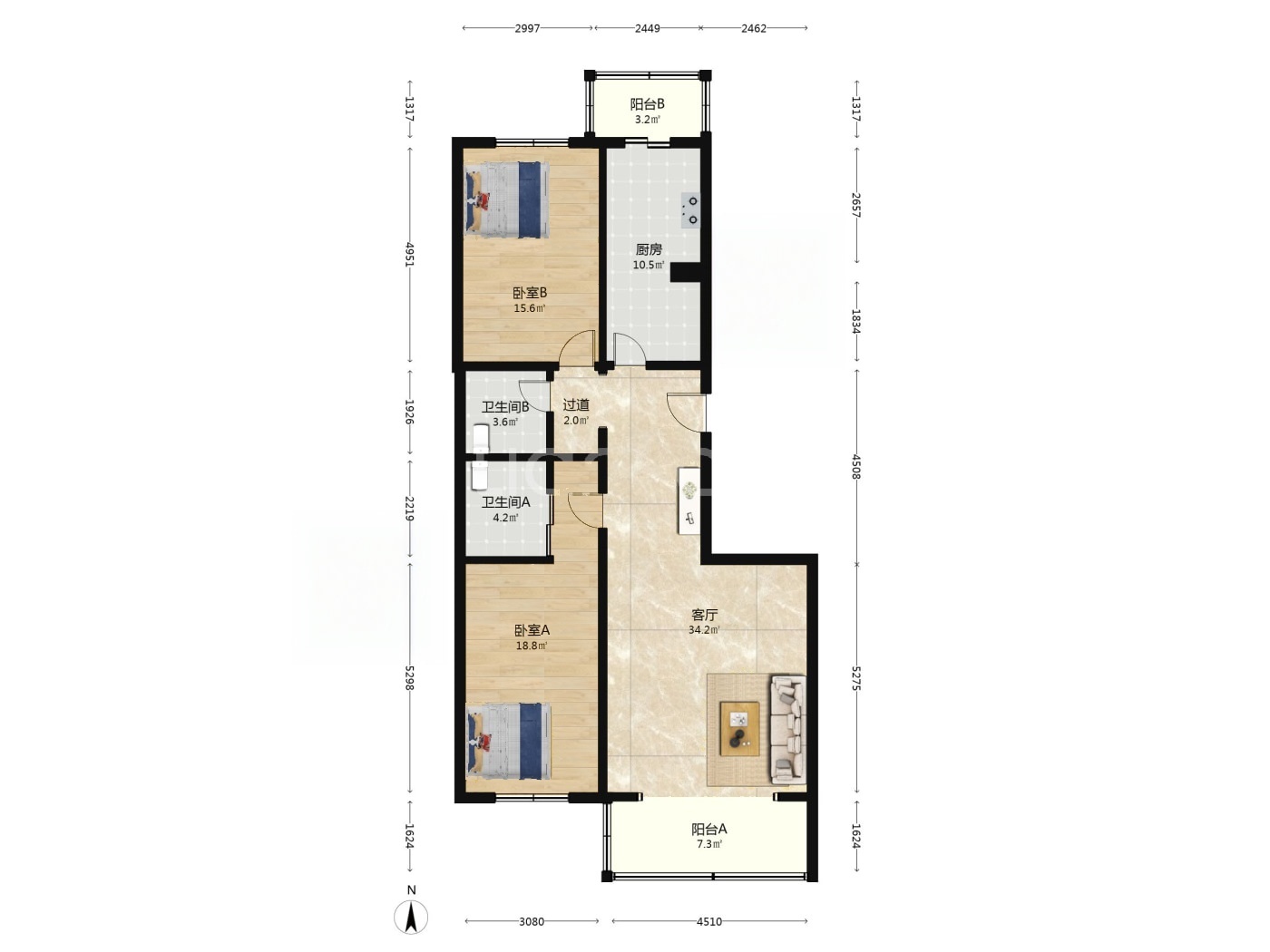 北京天通苑北一区二手房房源图片