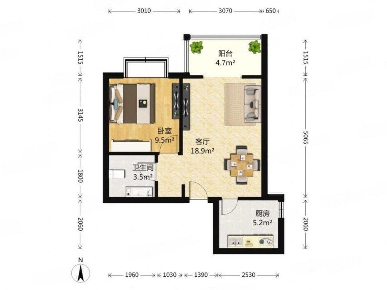北京烟树园小区二手房房源图片