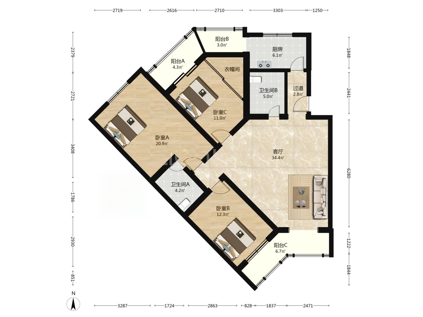 北京天通苑东一区二手房房源图片