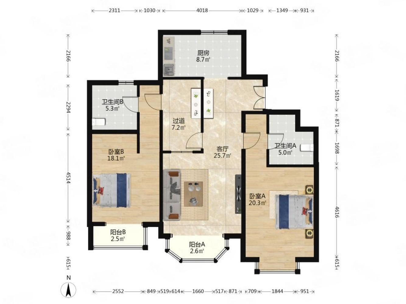 北京晴雪园二手房房源图片