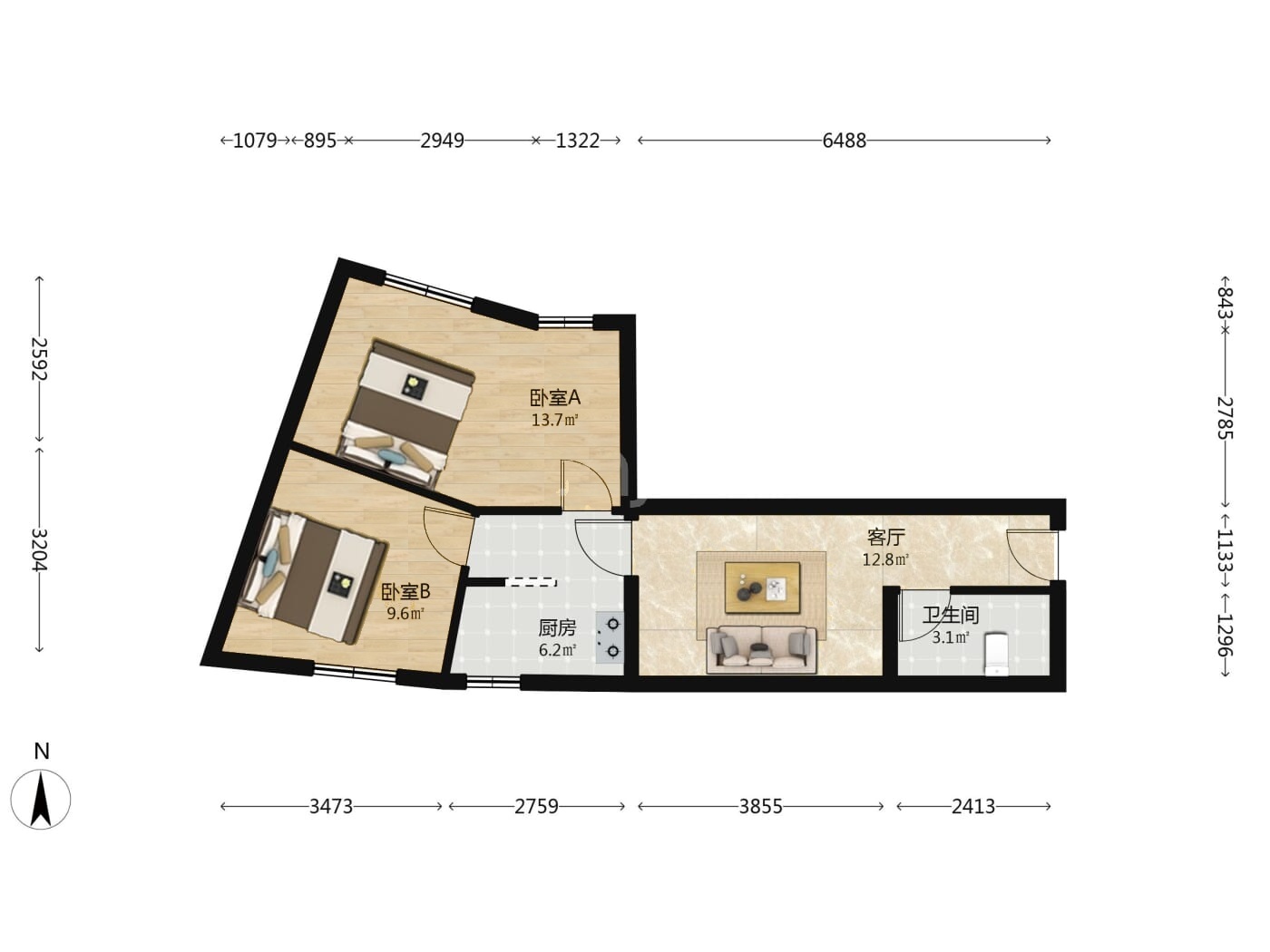 北京天桥北里二手房房源图片