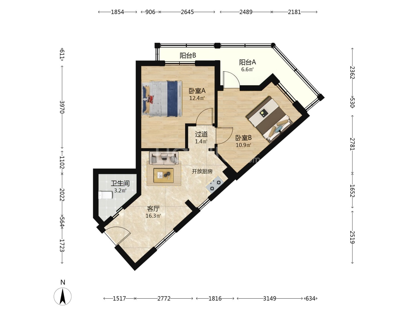 北京天桥北里二手房房源图片