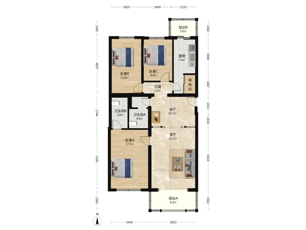 北京天通苑东三区二手房房源图片