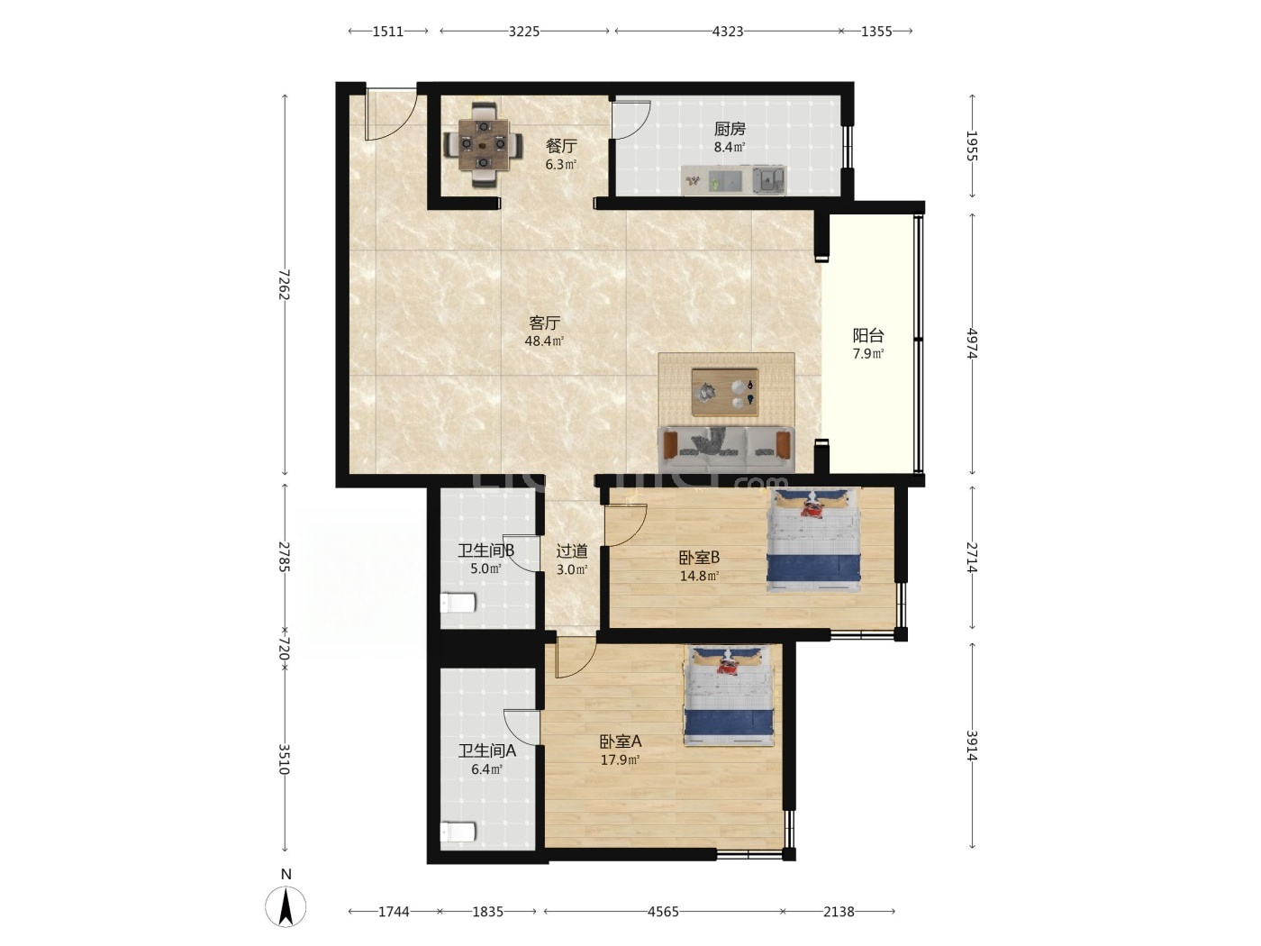 北京天通苑东一区二手房房源图片