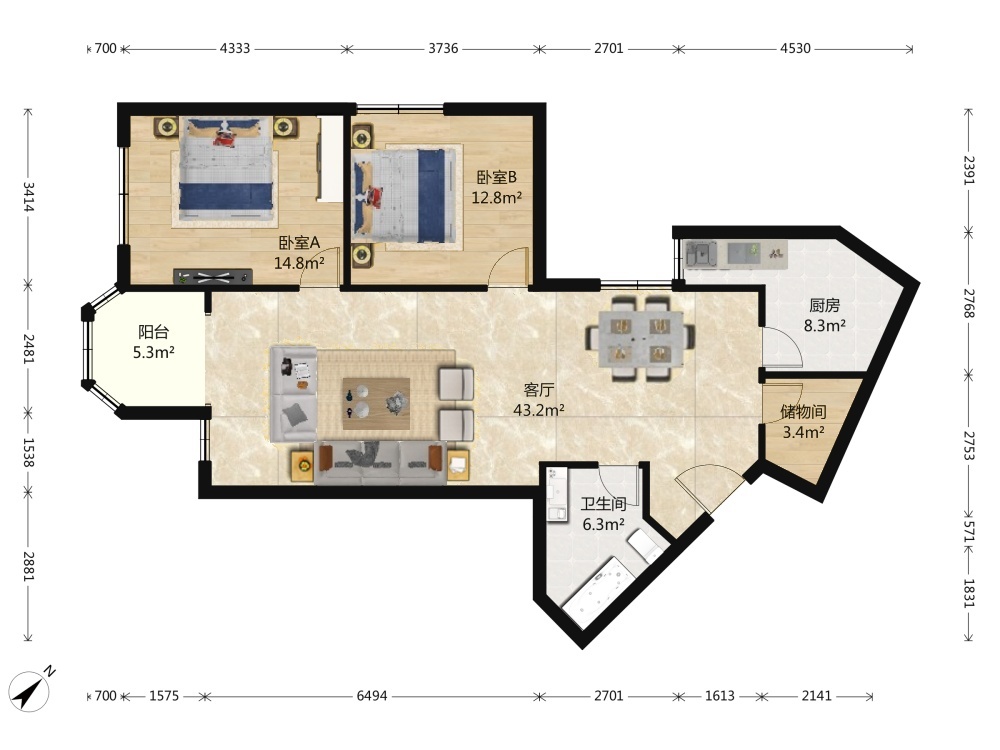 北京垂虹园二手房房源图片