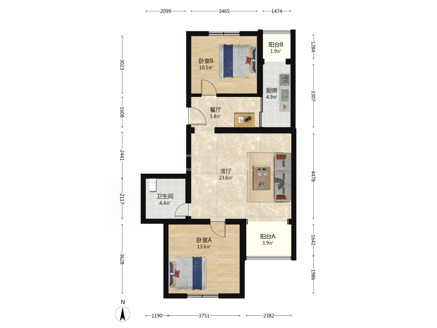 北京天通苑东三区二手房房源图片