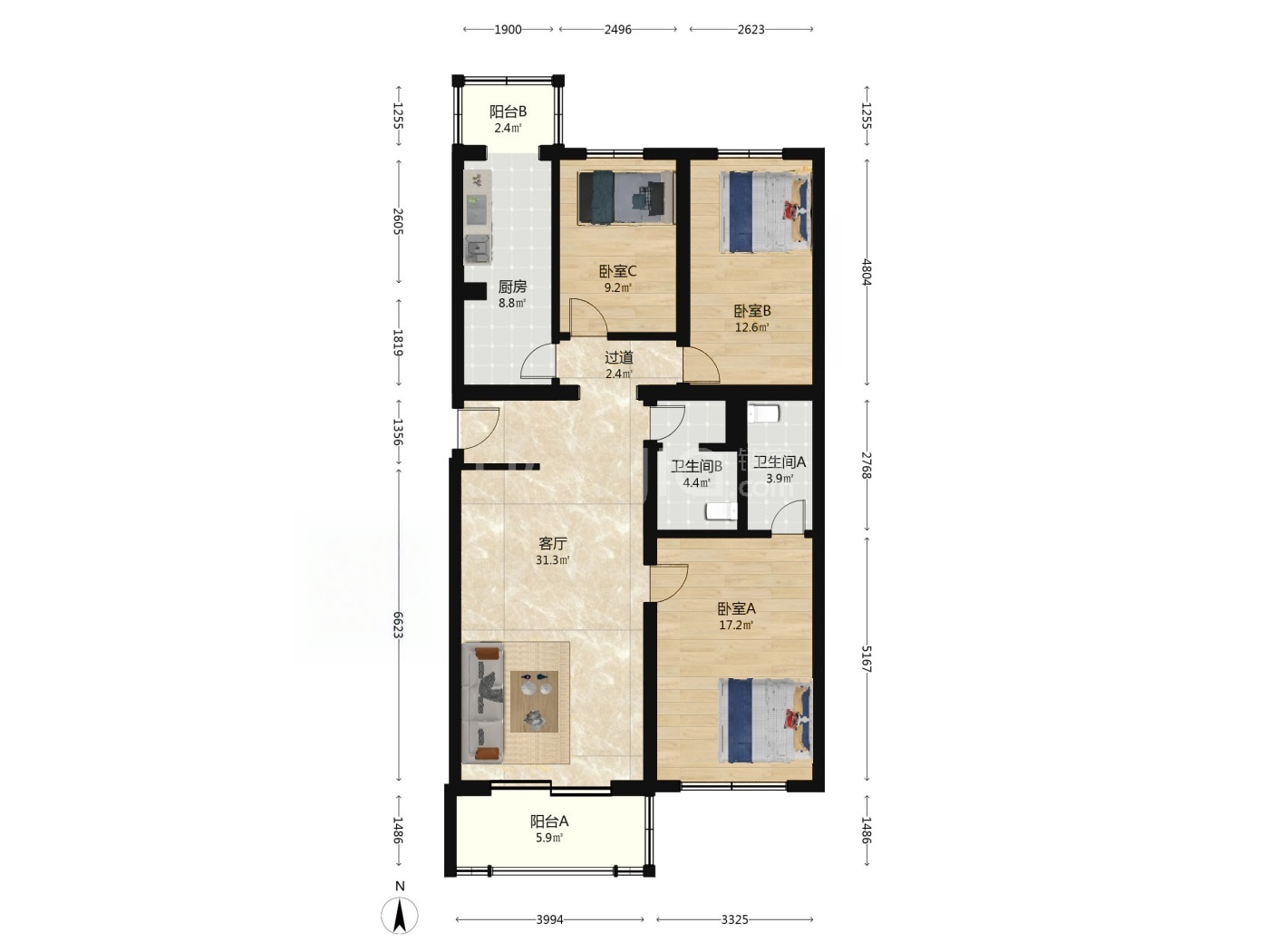 北京天通苑东三区二手房房源图片