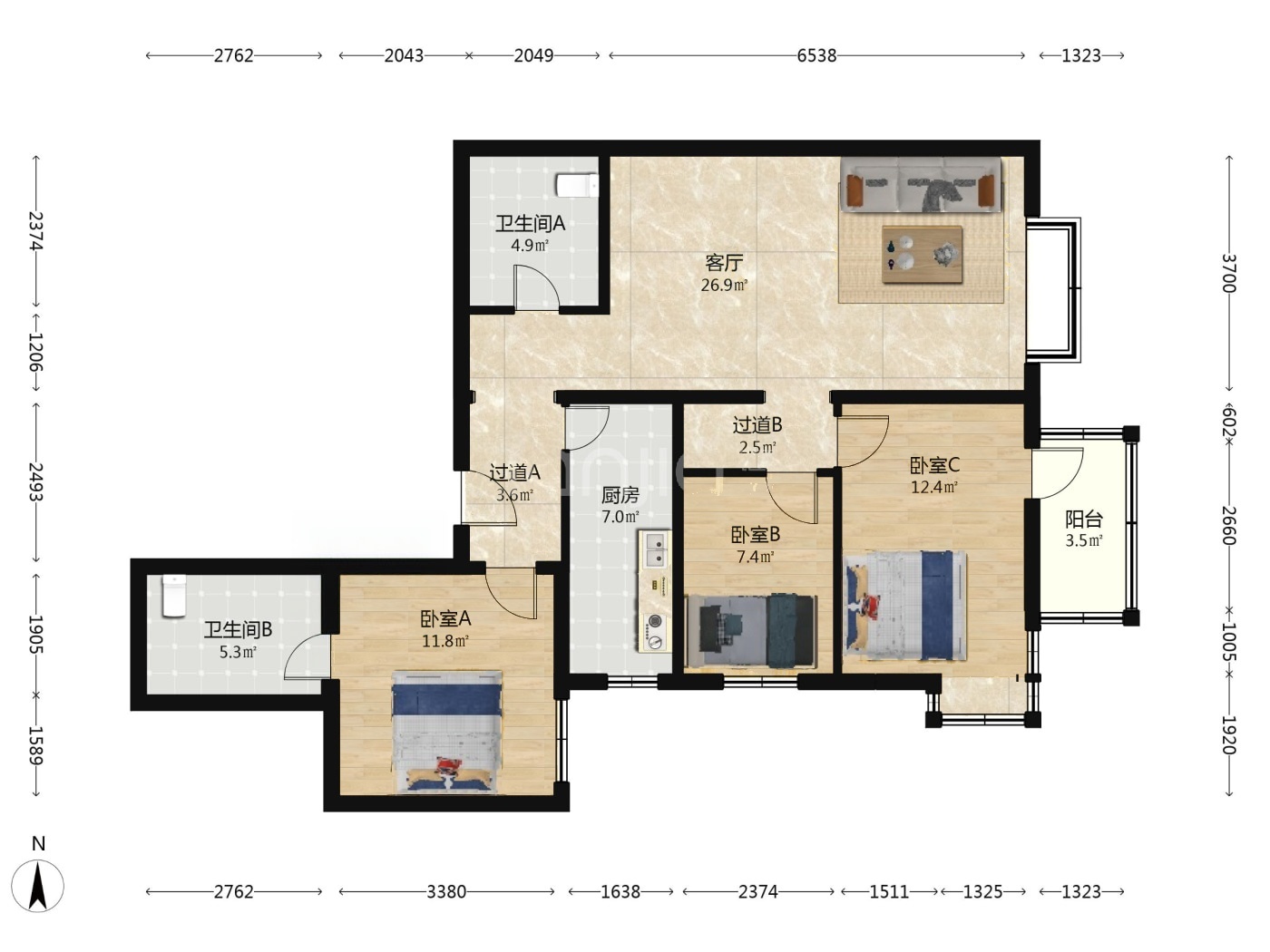 北京天通苑北一区二手房房源图片