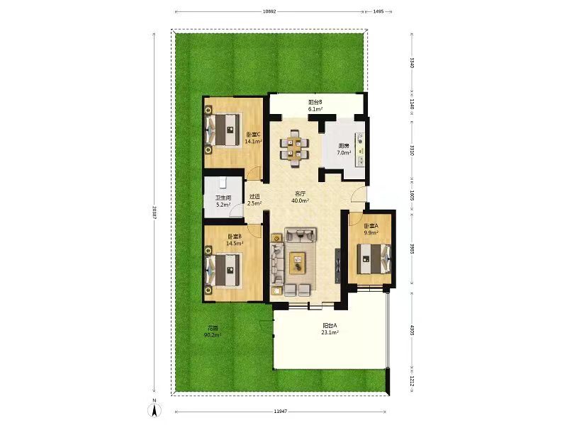 北京恋日绿岛小区二手房房源图片