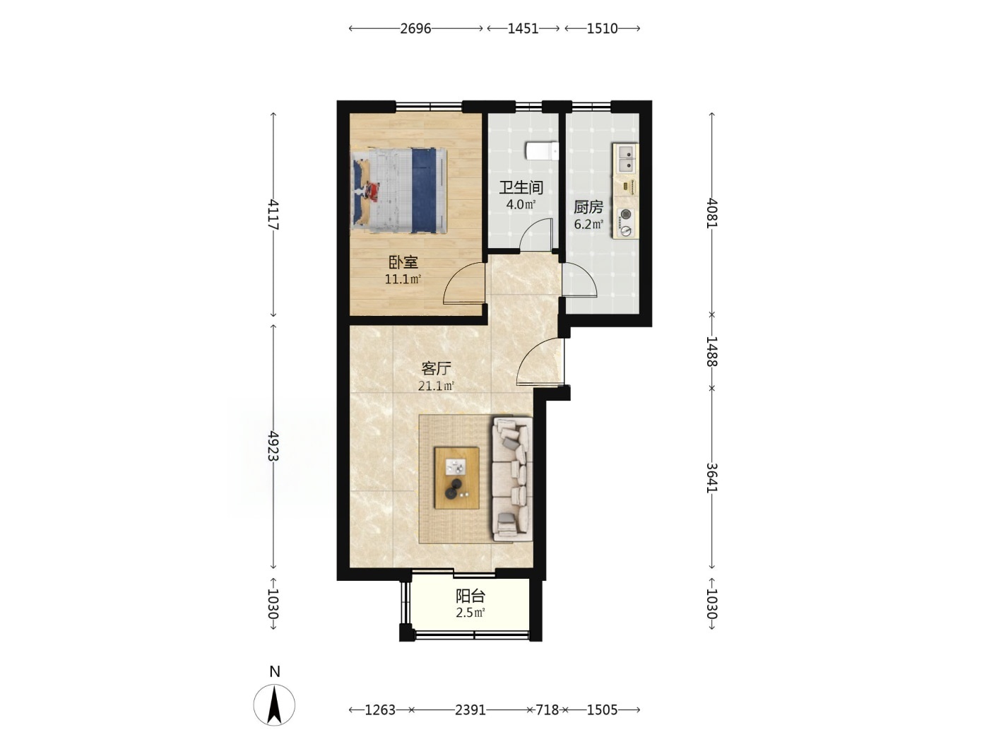北京育新花园北里二手房房源图片