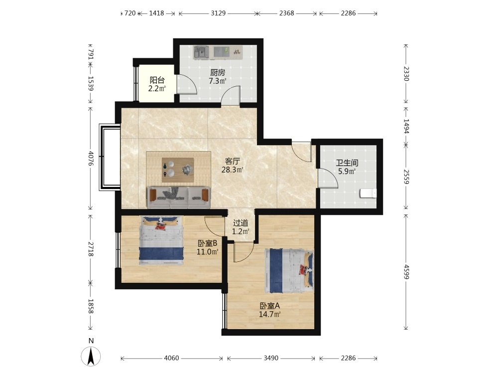 北京天通西苑三区二手房房源图片