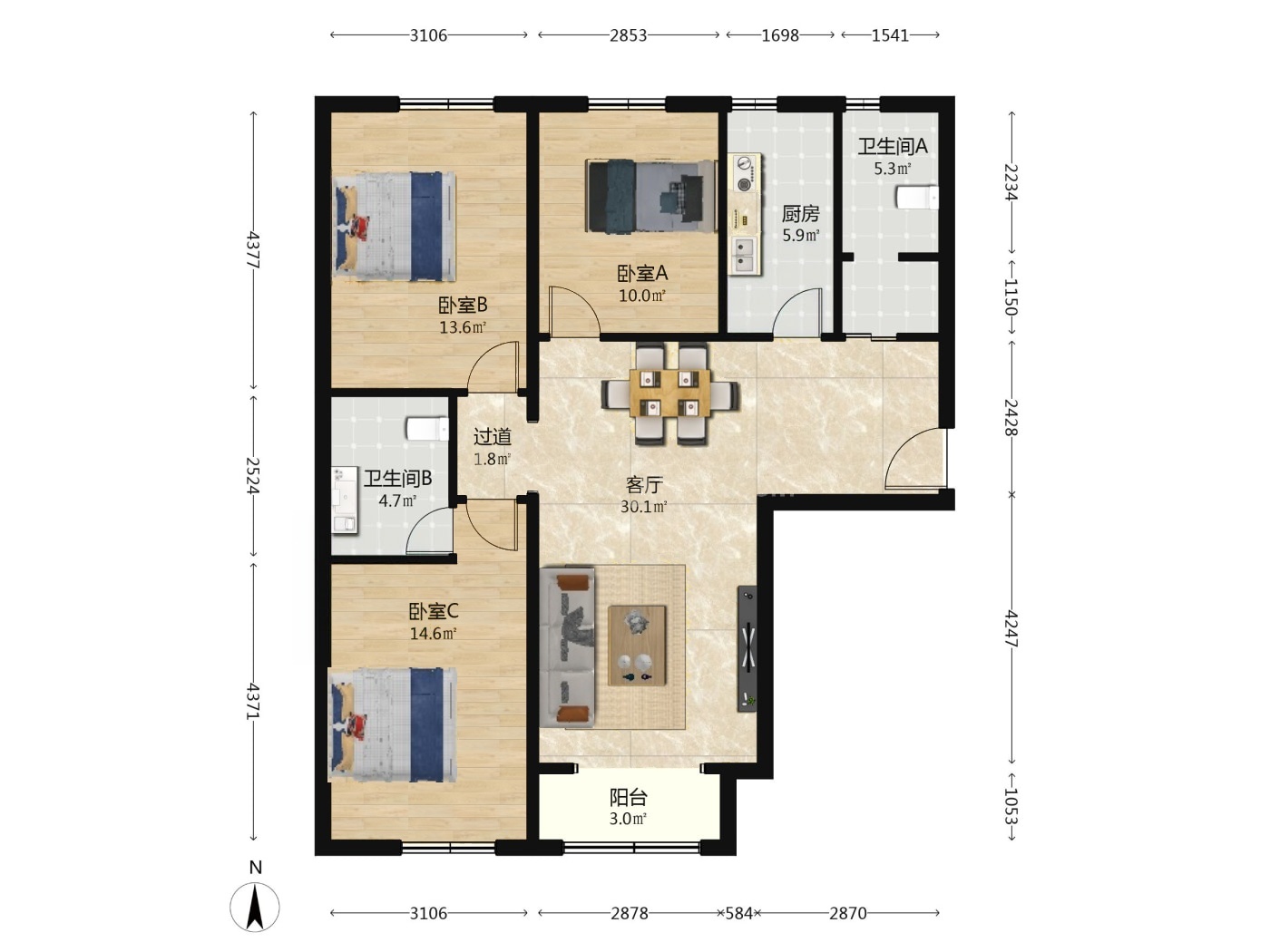 北京当代采育满庭春MOMA二手房房源图片