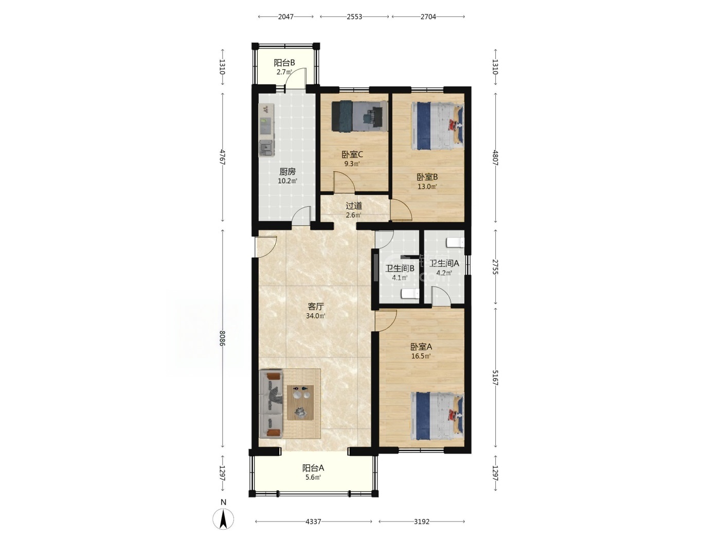 北京天通苑东二区二手房房源图片