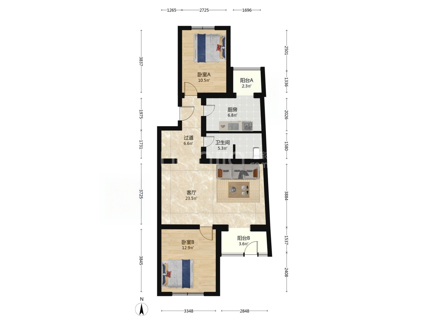 北京天通苑二区二手房房源图片