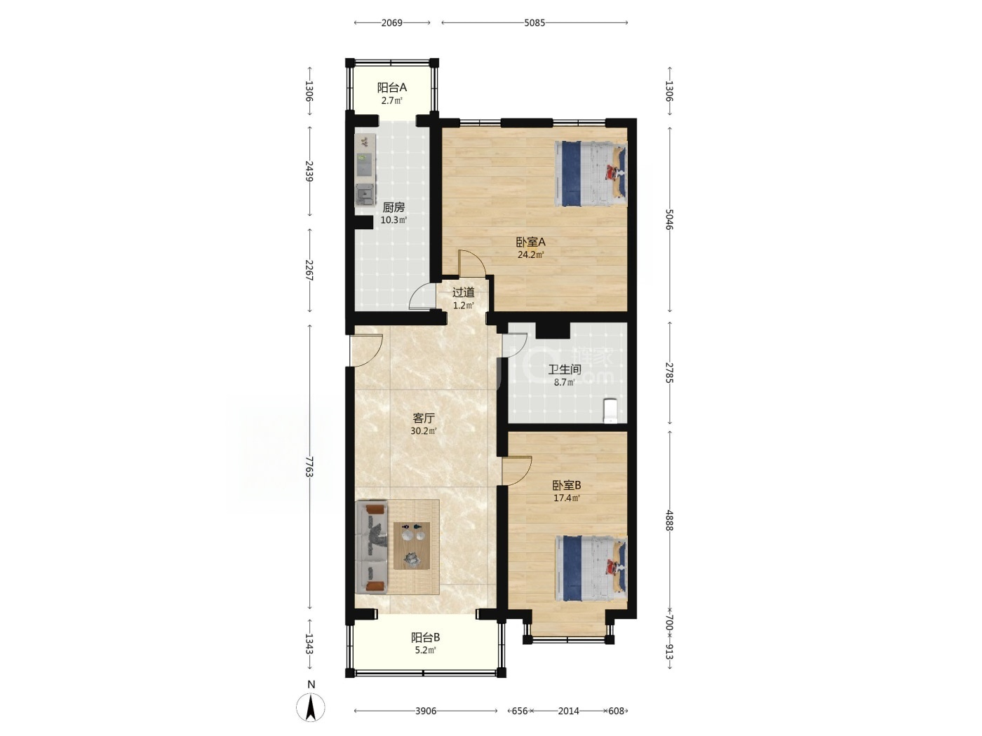 北京天通苑北二区二手房房源图片