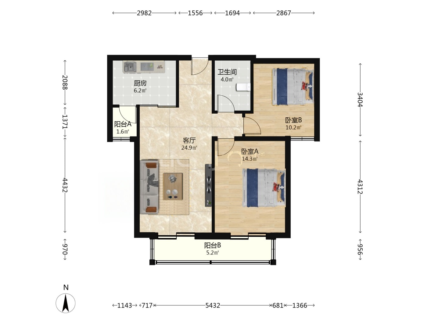 北京中信锦园二手房房源图片