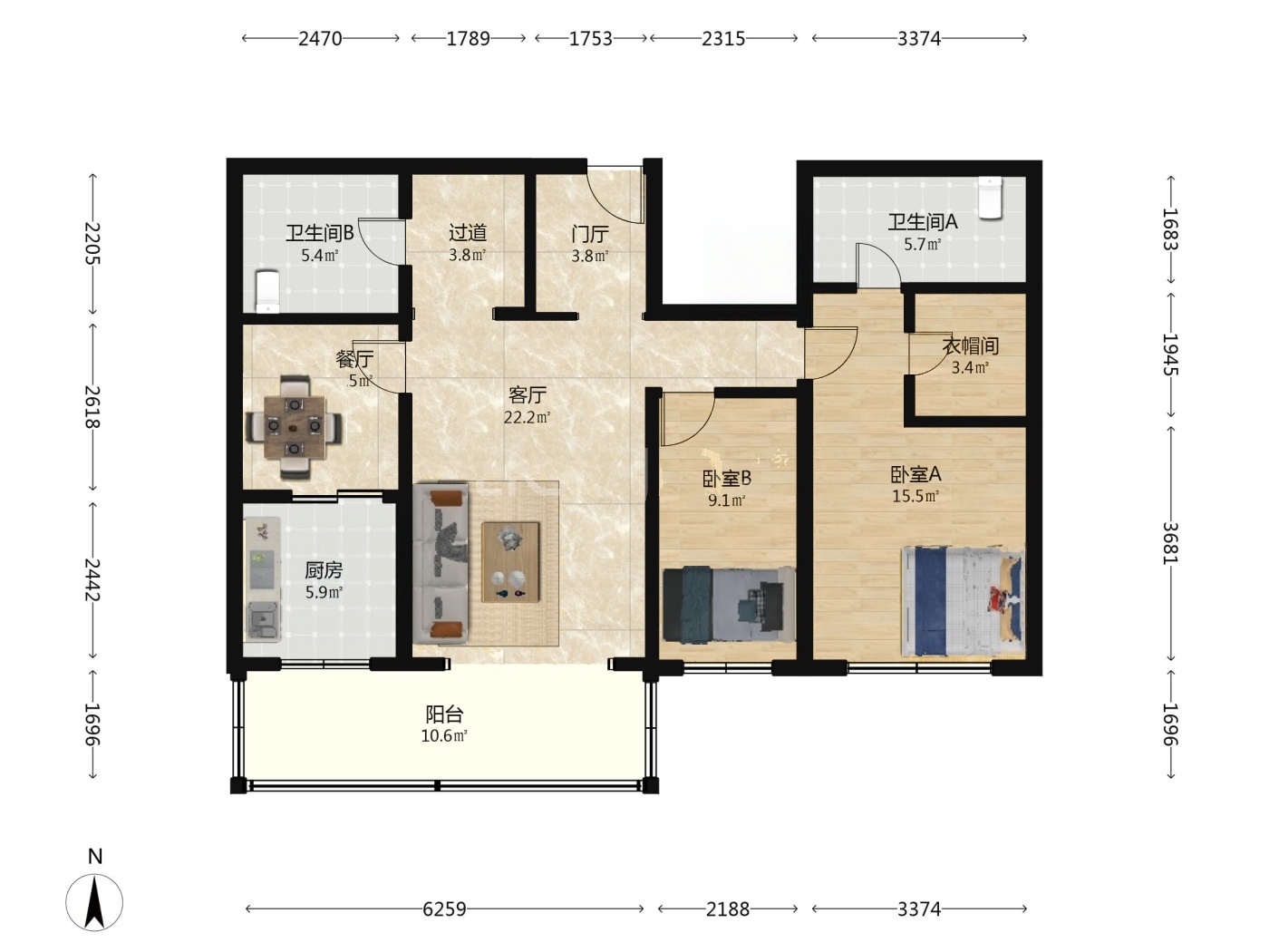 北京天通苑北二区二手房房源图片