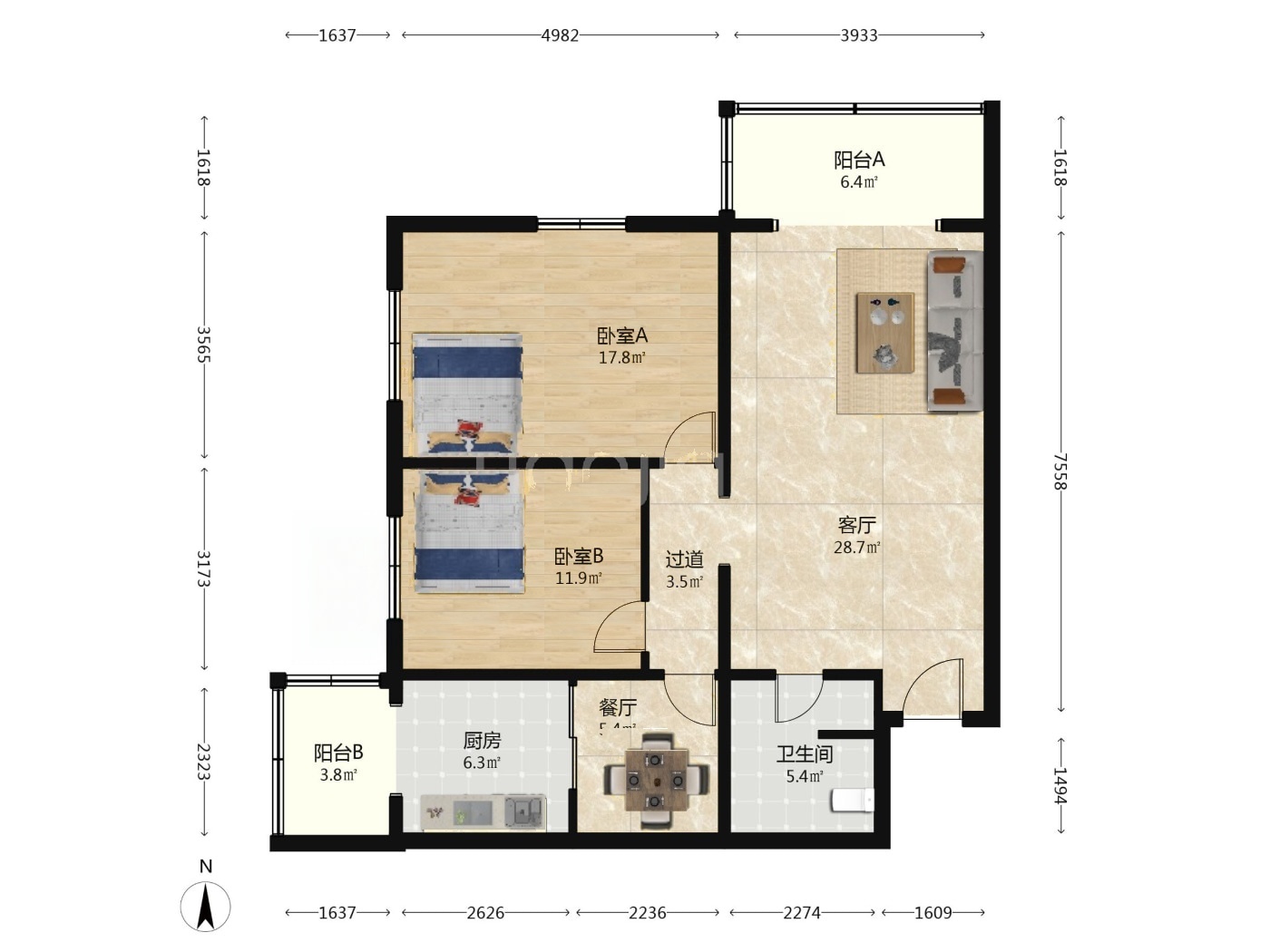 北京天通苑北二区二手房房源图片