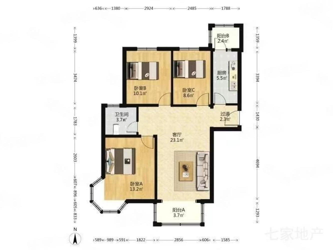 北京恒盛波尔多小镇(北区)二手房房源图片