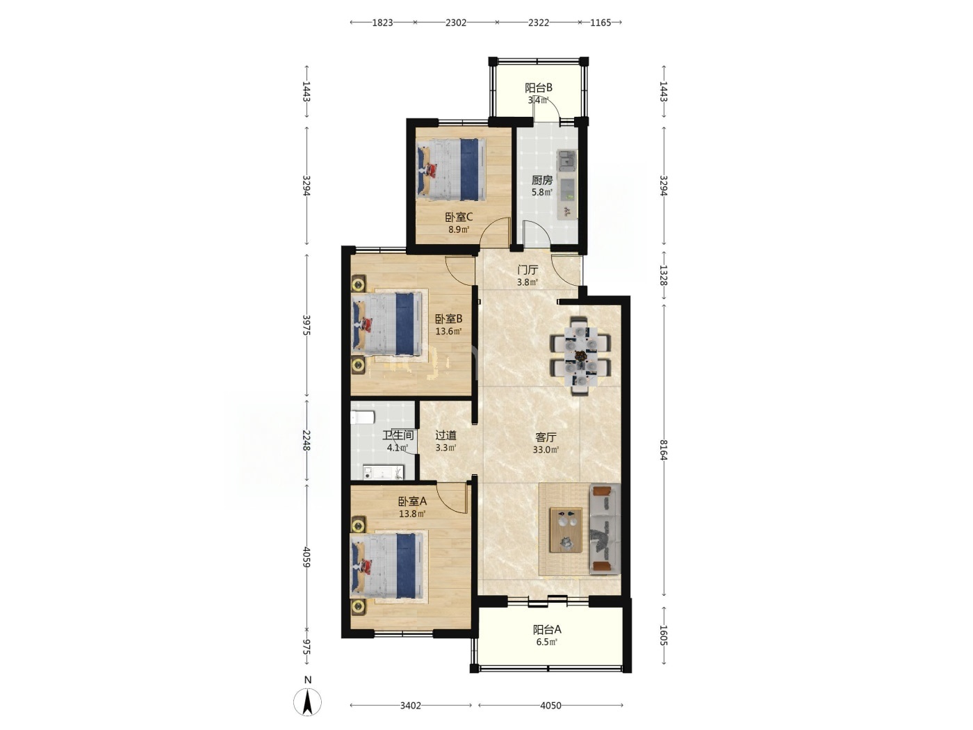 北京怡丽南园二手房房源图片