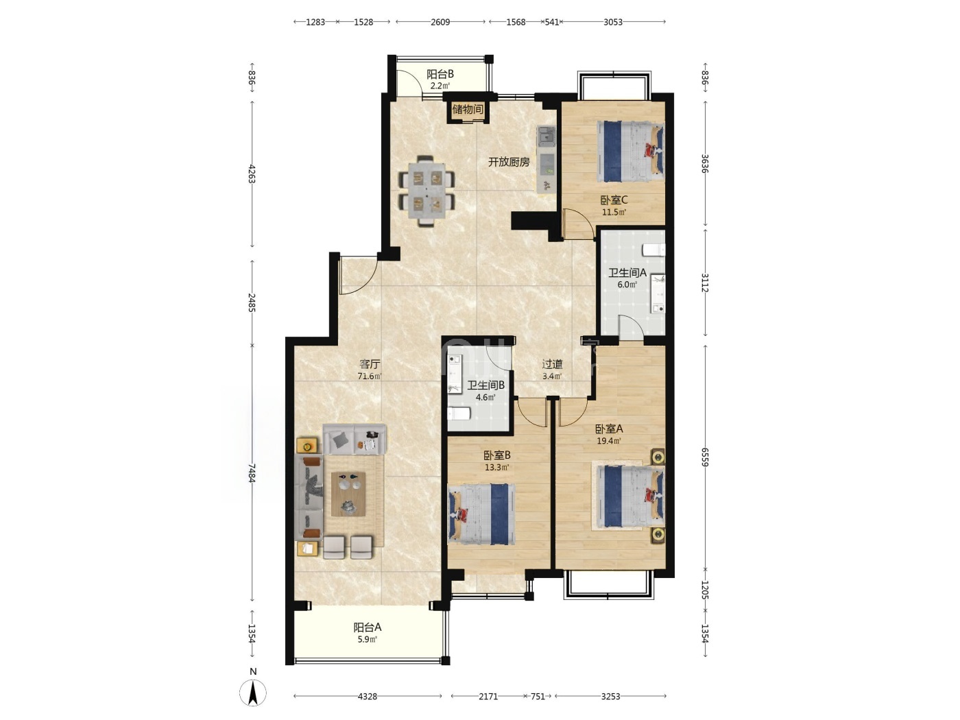 北京鲁艺上河村二手房房源图片