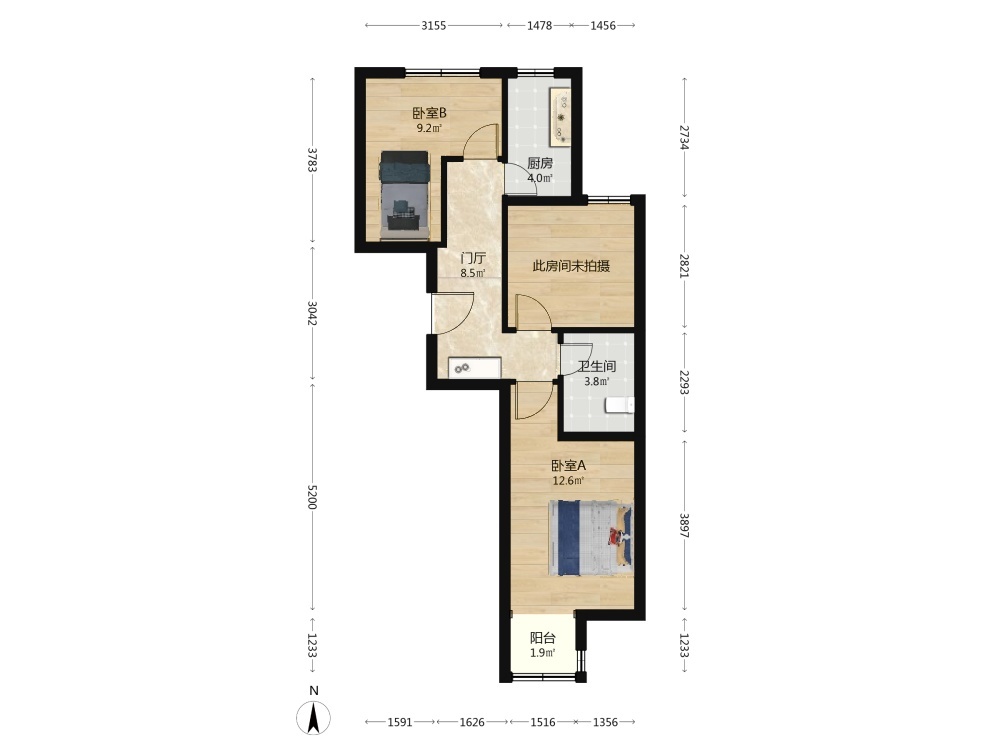 北京五福玲珑居二手房房源图片