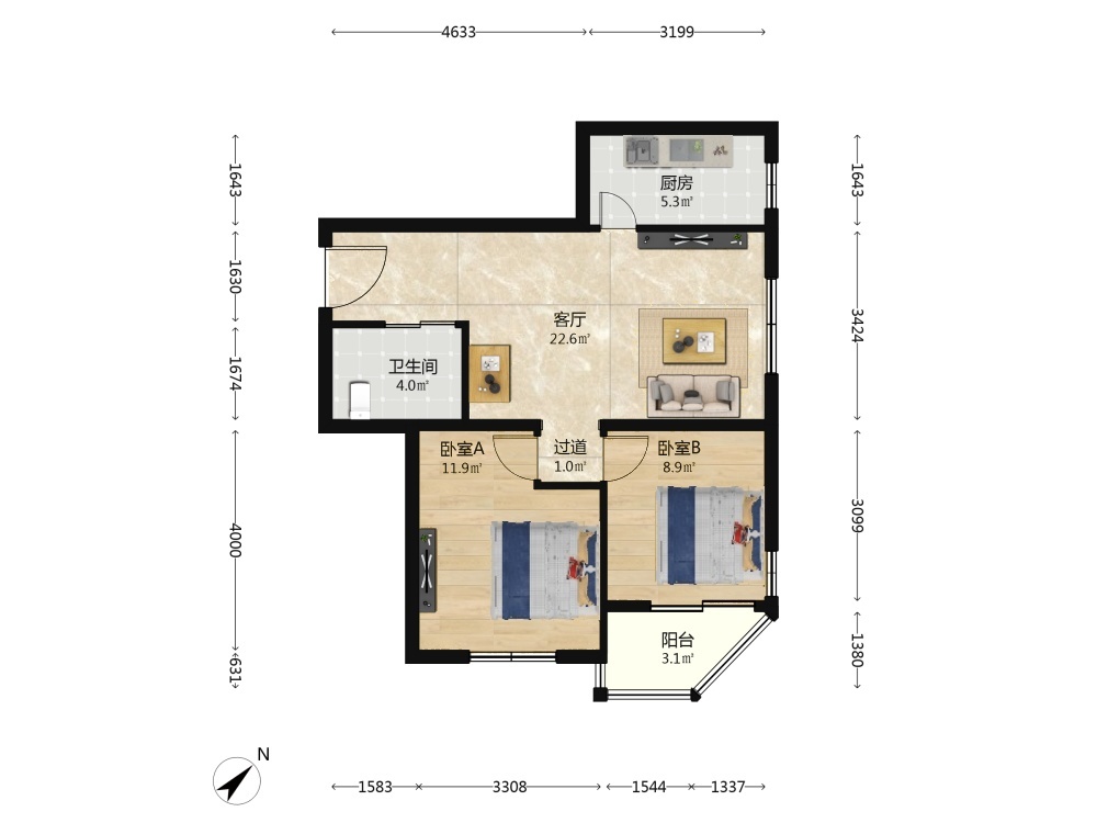 北京晨月园二手房房源图片