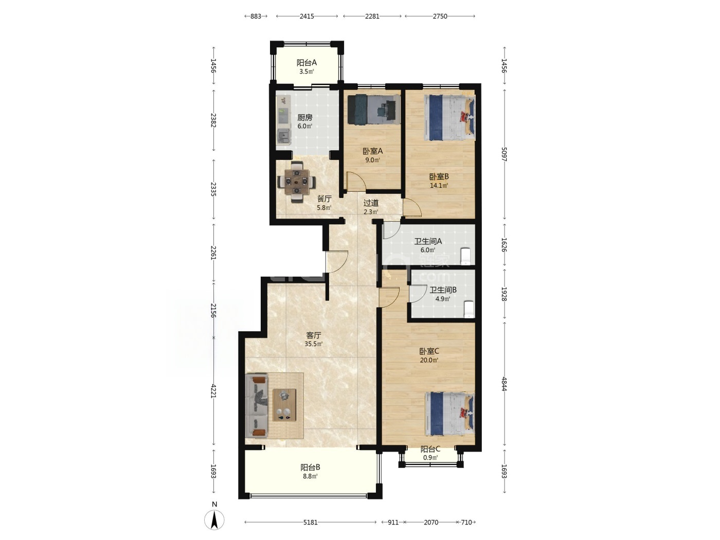 北京天通苑中苑二手房房源图片