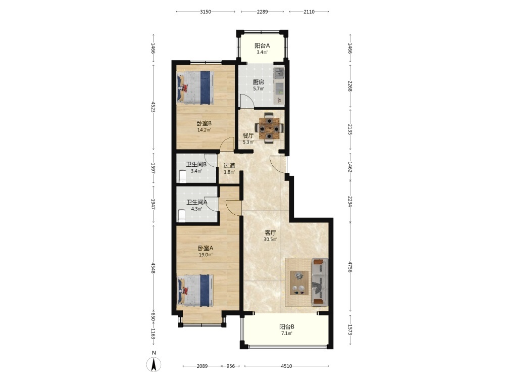 北京天通苑中苑二手房房源图片