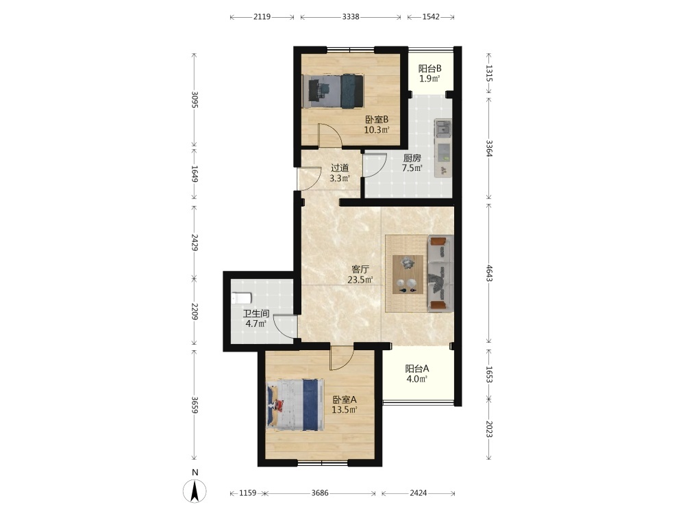 北京天通苑东三区二手房房源图片
