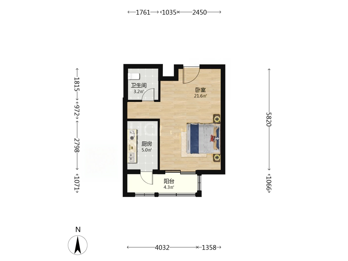 北京育新花园北里二手房房源图片