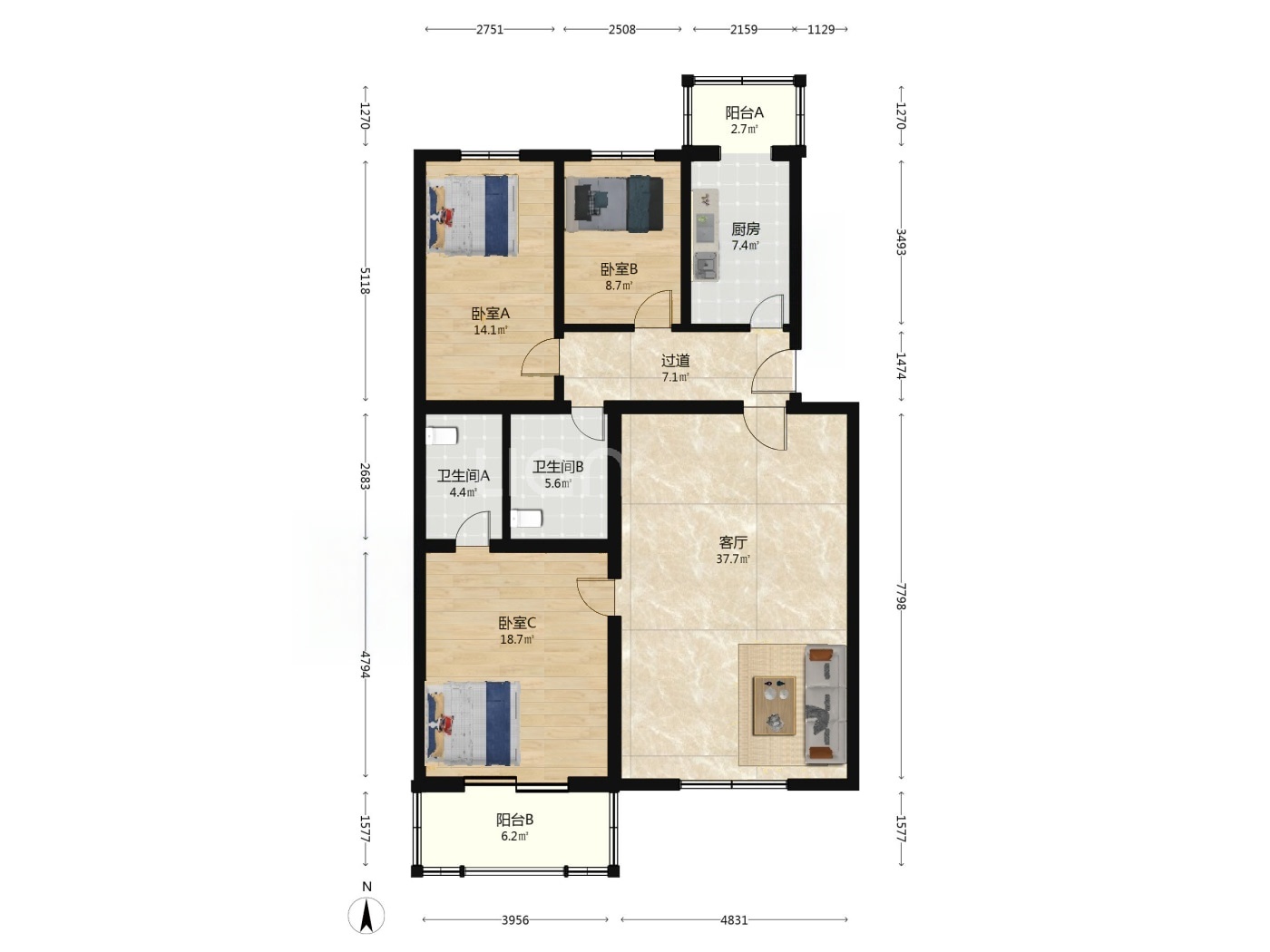 北京天通苑东三区二手房房源图片